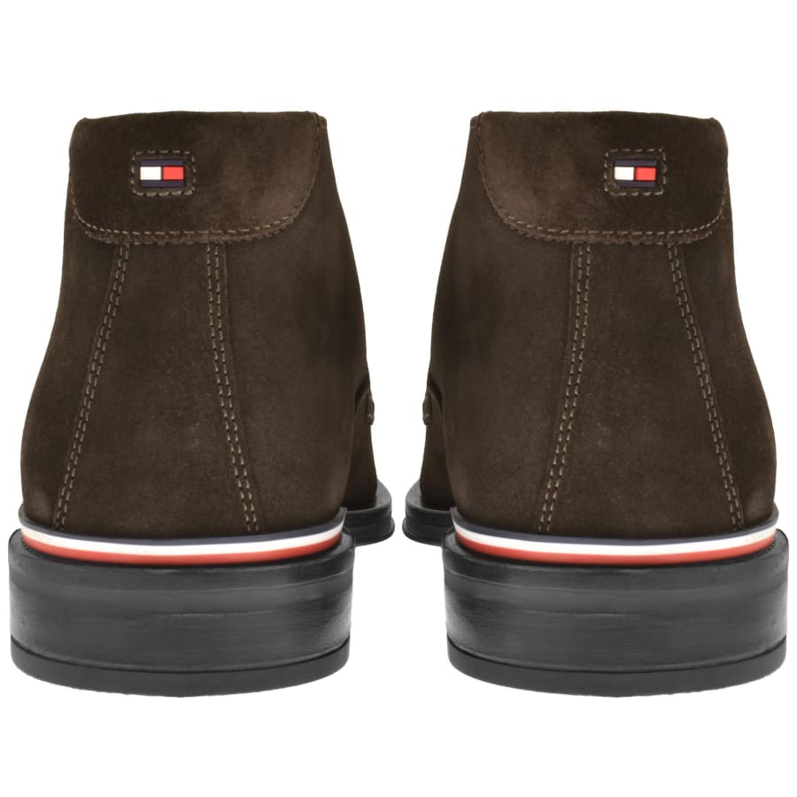 Tommy hilfiger brown and black boots on sale